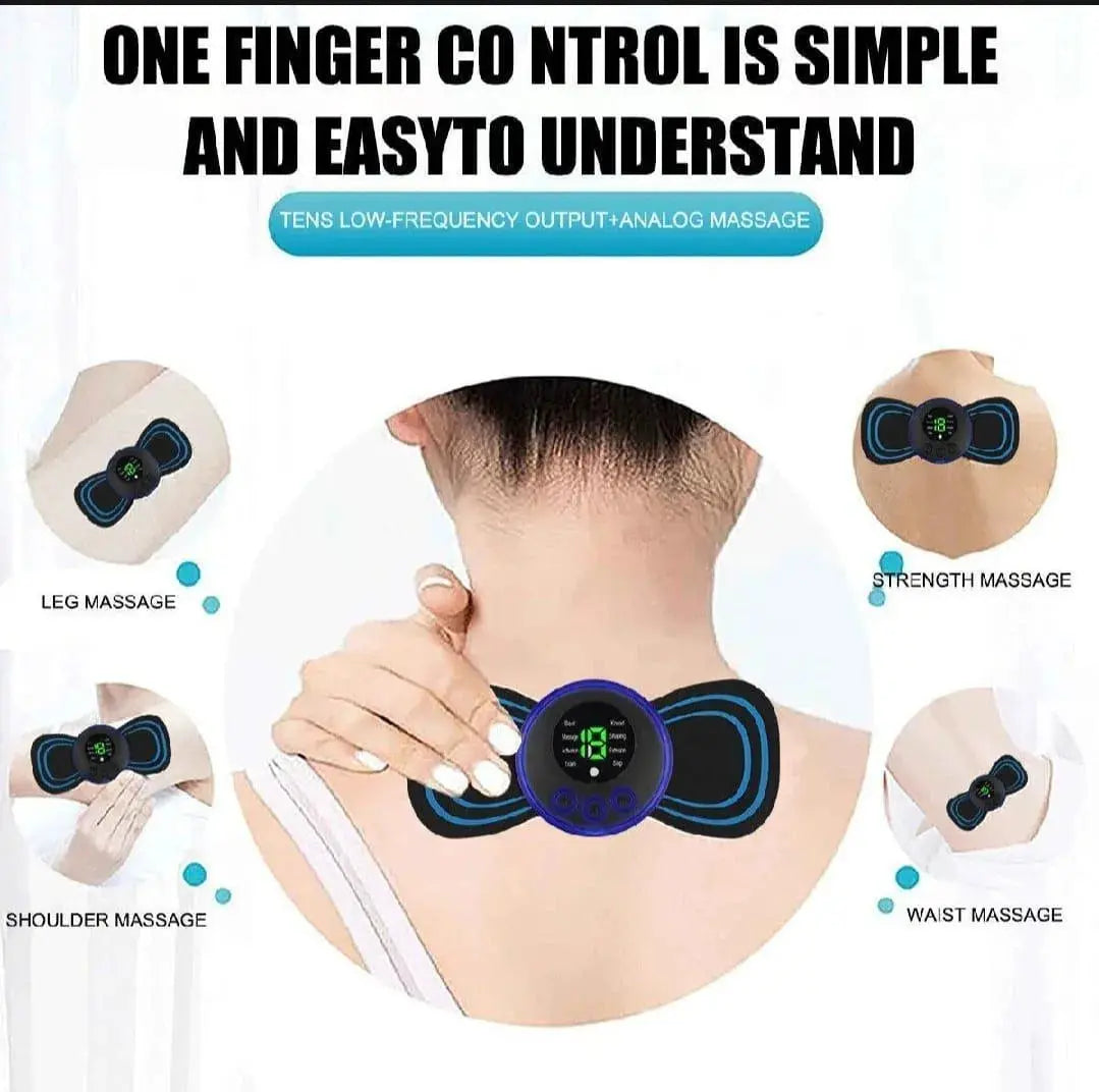 Pro EMS Neck Therapy Device – USB Rechargeable (Jet Black) BARTER BAZAR