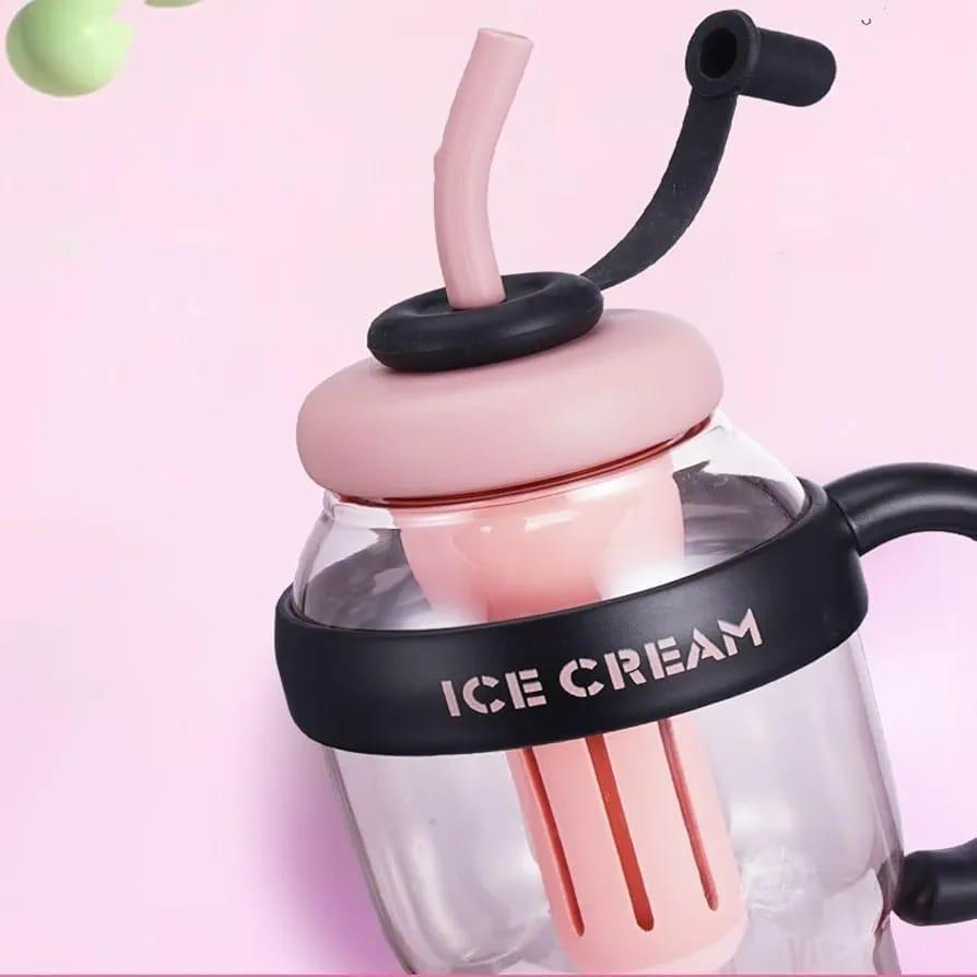 Insulated Ice Cream Bottle Pink ABS 1L BARTER BAZAR